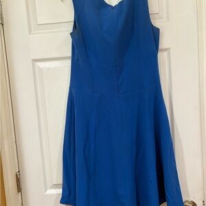 Elegant Blue Sleeveless Dress